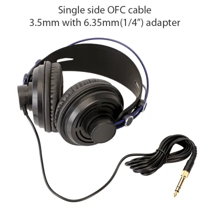 Open-Back Studio Monitoring Noise-Cancelling Headphones for Mixing Consoles, CDJ Players, and Computers