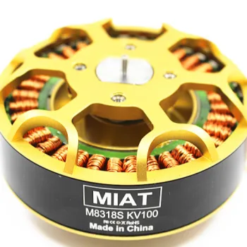 High Efficiency M8318s MIAT Motor: Customizable, Safe, and Reliable for UVA Brushless Motor Applications - Available in 2kW, 3kW, 5kW, and 10kW