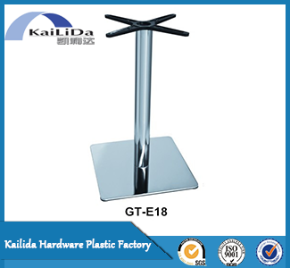 Metal dining table legs for glass tops