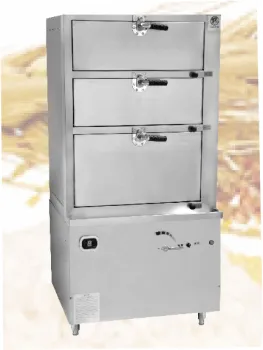 Gas kitchen sea food stainless steel steam cabinet