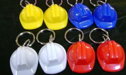 Miners cap key chain