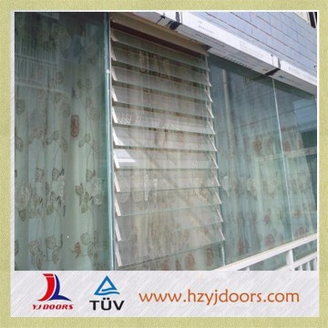 metal frame glass louver window shutters