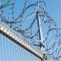 Razor barbed wires fences