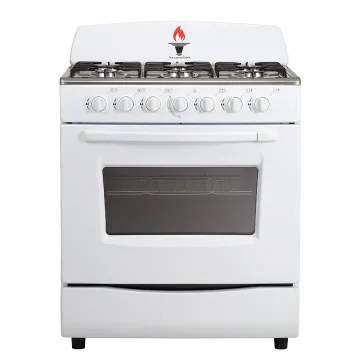 6 Burners Gas Cooker Glass Top Hob