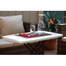 Plastic folding lawn tables