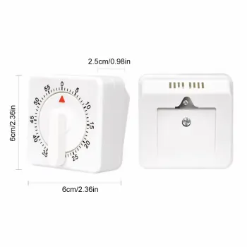 Accurate Cooking and Baking: The Plastic Square Kitchen Timer for 60 Minute Time Management