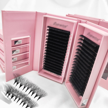 Dark Brown Mink Eyelash Extensions 0.03/0.05 Single Lash Trays