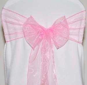 Pink Organza Sash