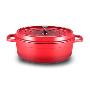 Hot Sale French Aluminium Die-casting Oval Casserole