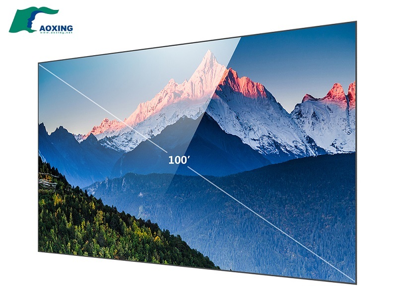 Cinema ultra short throw fixed frame projection screen