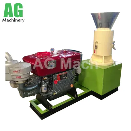 Hardwood Softwood Diesel Wood Pelletizer Biomass Pellet Machine Price