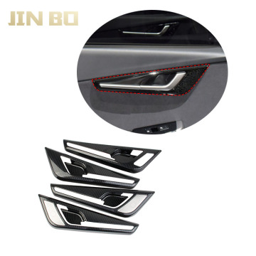 Carbon Fiber Style Auto Accessories for Kia EV6 2022-2023 Interior Door Bowl Frame and Sound Horn Cover