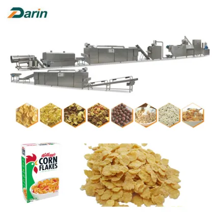 Corn Puff Cereal Flakes Making Machine