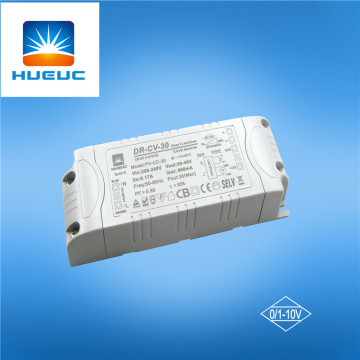 30w plástico 0-10v dimmable led driver