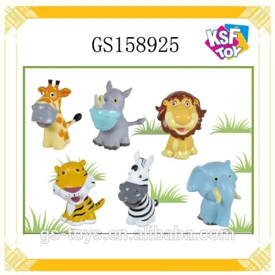 5 Inch Soft Plastic Animals Toy For Kids 6 Styles Mixed