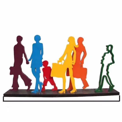 High quality sports bicycle riding sculpture