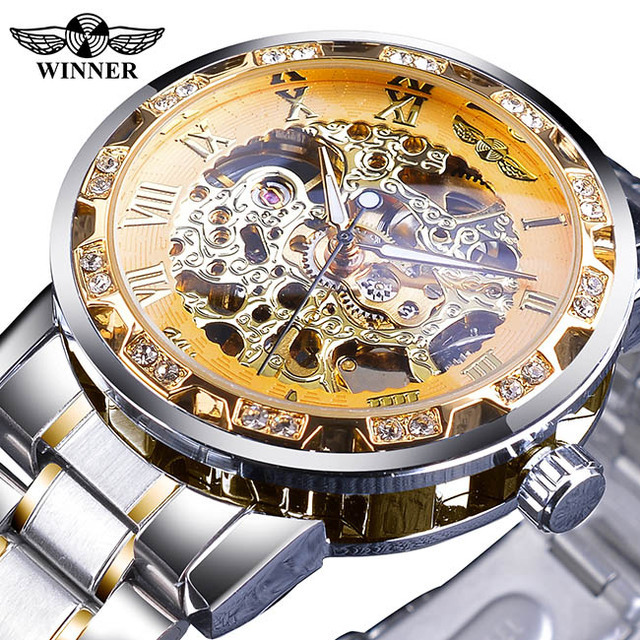 Men's Royal Design Mechanical Waterproof Watch with Luminous Display