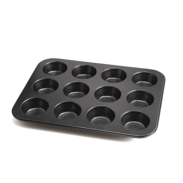 Antihaft-Backform aus Kohlenstoffstahl, 12 Tassen, Muffinform
