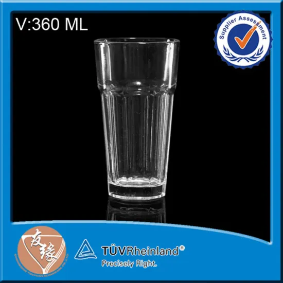 Food Grade Clear Long Stem Wine Glasses Sale 12oz Customise Soda Cups