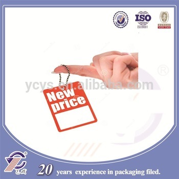China manufacturer hand hold price tag