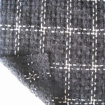 Chenille Fabric in Checks Design