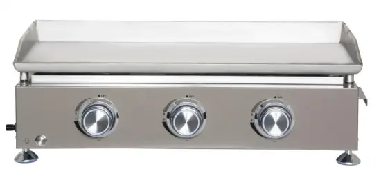 3 Burner Gas Flat Top Griddle Grill