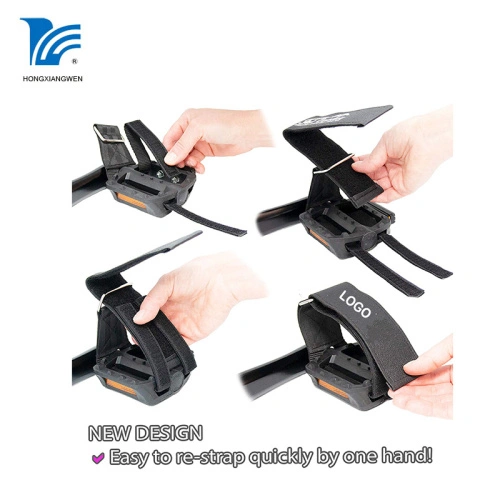 Clip Regolabili In Nylon Per Pedali Cinghie Per Pedali Da Bici Regolabili - 4 Clip In Nylon, Antiscivolo, Universali Per Spin Bike E Cyclette Clip Pedali Regolabili