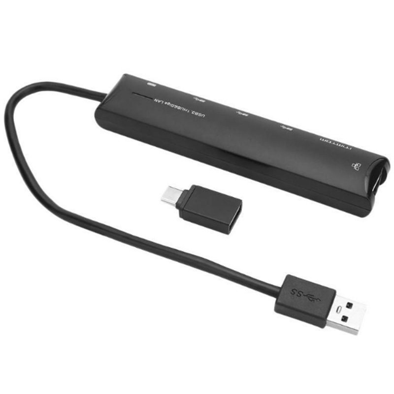 5 in 1 USB HUB Multi-Port USB 3.0 Extender Adapter RJ45 HDMI Docking Station for Laptop M acbook PC