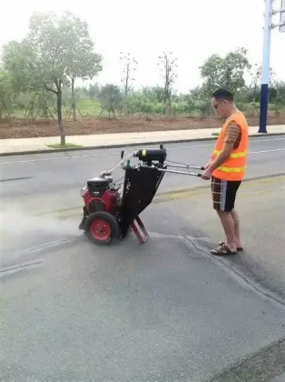 Pavement road grooving machine