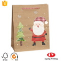 Bolsa de regalo de papel Kraft marrón para Navidad