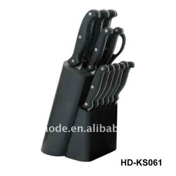 12pcs kitchen knife set with wooden block