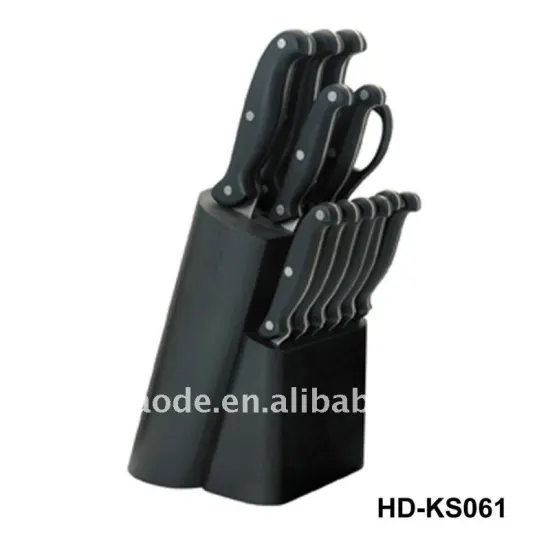 12pcs kitchen knife set with wooden block