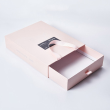 Pink Ribbon Handle Custom Slide Drawer Box