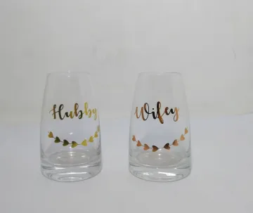hand blown 2oz tequila crystal glass shot glasses