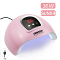 72W UV LED Nail Lamp with 36 Pcs Leds For Manicure Gel Nail Dryer Drying Nail Polish Lamp 30s/60s/90s Auto Sensor Manicure Tools