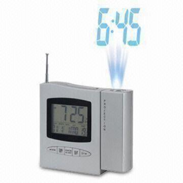 Projection Clock with Alarm Clock Function and FM Radio