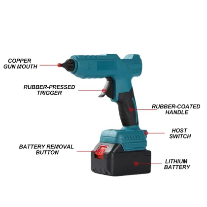 Cordless Dual Temperature Hot-Melt Glue Gun for DIY Projects