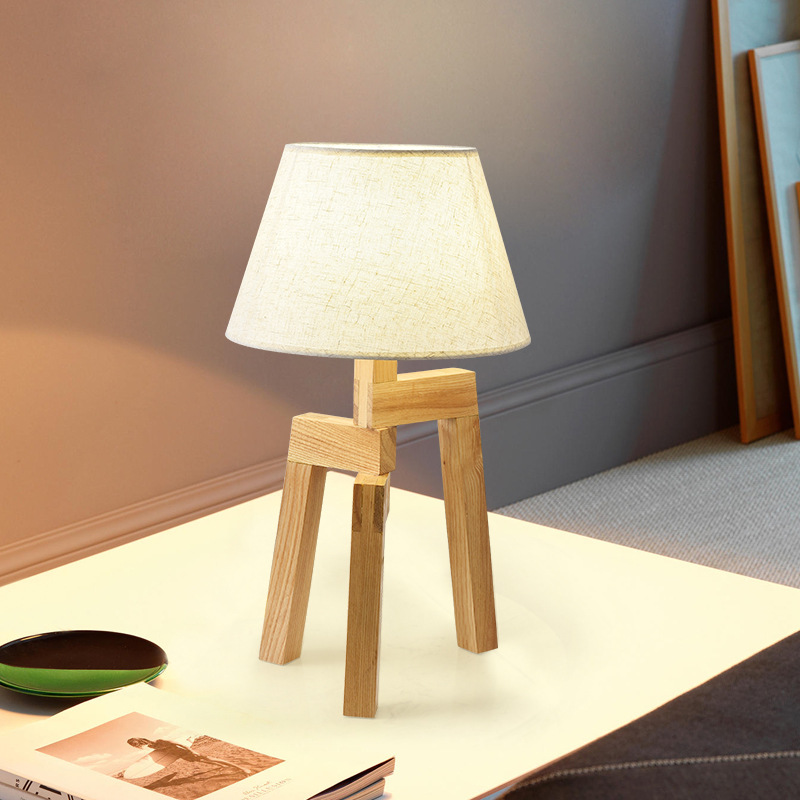 Night Wooden Table LampofApplicantion Gold Table Lamp