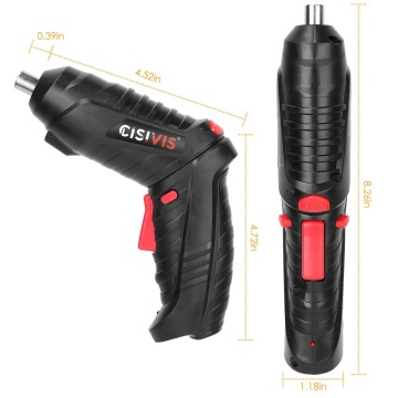 Cacciavite per trapano elettrico a cordone con batteria agli ioni di litio