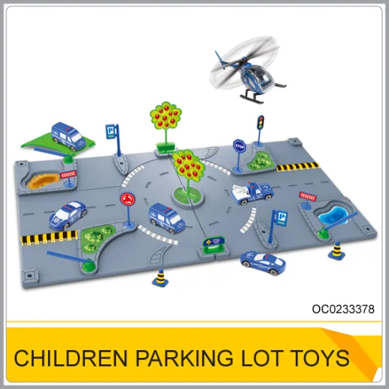 Plastic diy parking play set freewheel custom mini toy car OC0233378