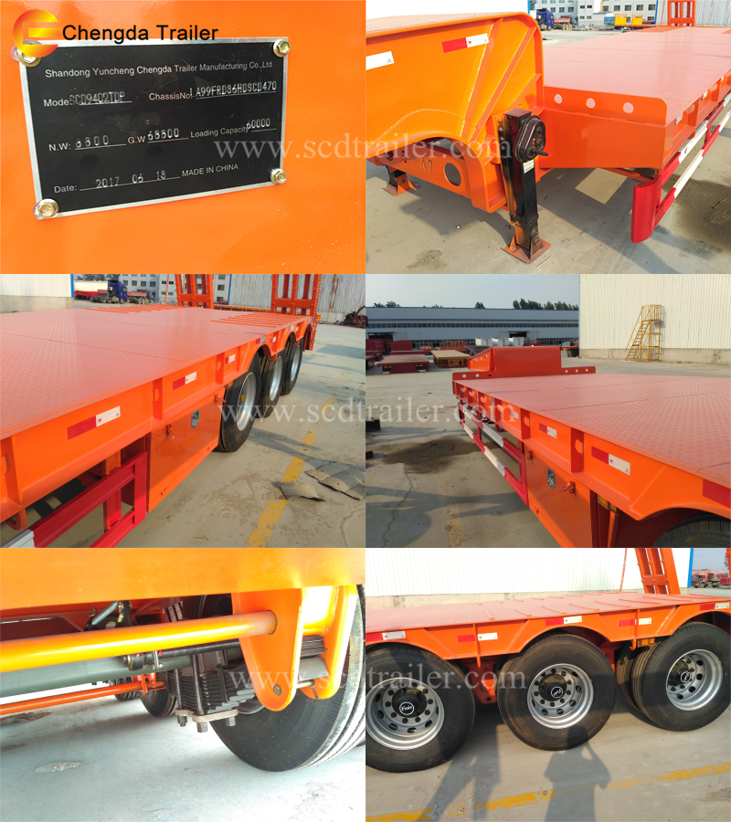 Low bed trailer