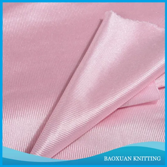 Warp Knitted 100% Polyester Plain Tricot Lining Fabric For Trousers