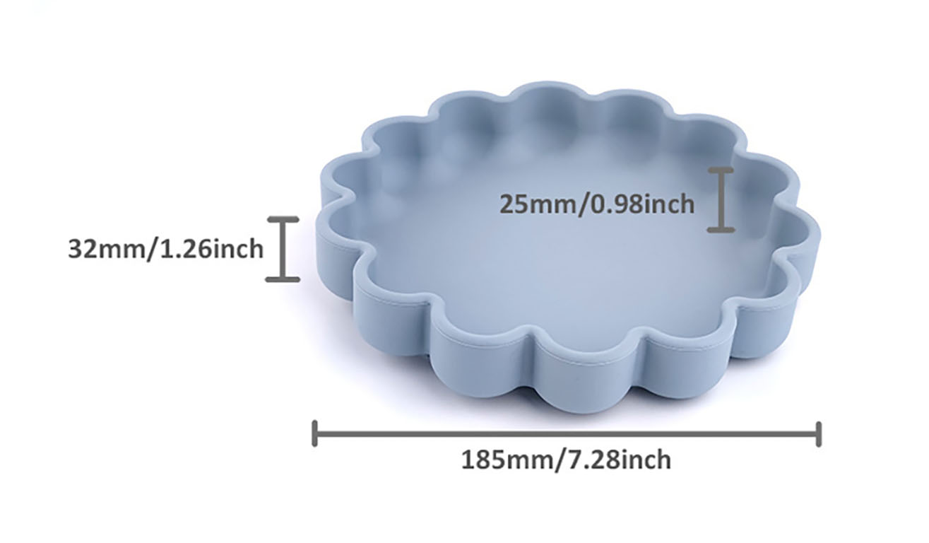 silicone flower shape plate MFZ-P024