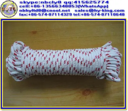 16 ply color nylon diamond braid rope / white pp diamond braided rope / diamond braid pp rope