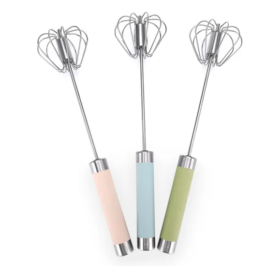 Stainless Steel Milk Frother and Blender Tools: Including Egg Beaters and Hand Push Egg Whisks