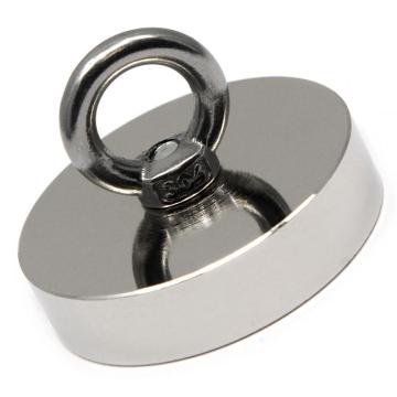 Fishing Magnets, w/ Matching Stainless Steel Eyebolt Made of Neodymium Magnets