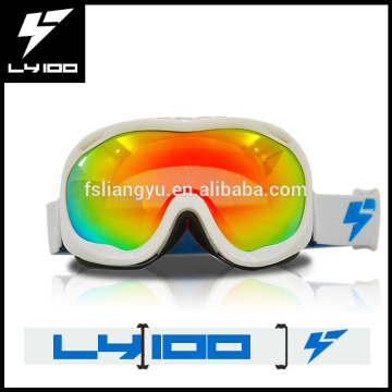 French design retro unisex half rim protective sports custom logo reflective REVO lens Good reputation high quality ski goggle