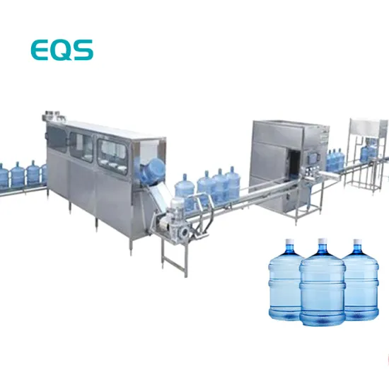 3-in-1 Automatic Water Plant Production Line: Washing, Filling, Sealing & Packaging Machine for 3&5 Gallon Barrels