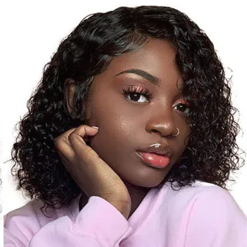 wholesale cheap laces wigs vendors pre pluck lace wig brazilian 100% 360 hd bob Jerry curl human hair Swiss lace front wigs