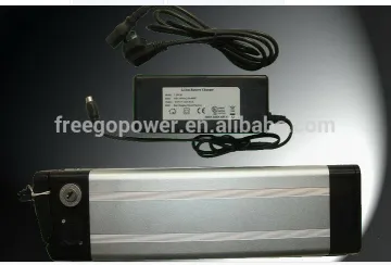 36v 10ah electric bike li ion battery silver fish type battery